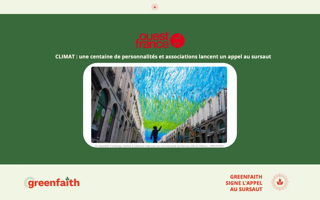 GreenFaith signe l’appel au sursaut