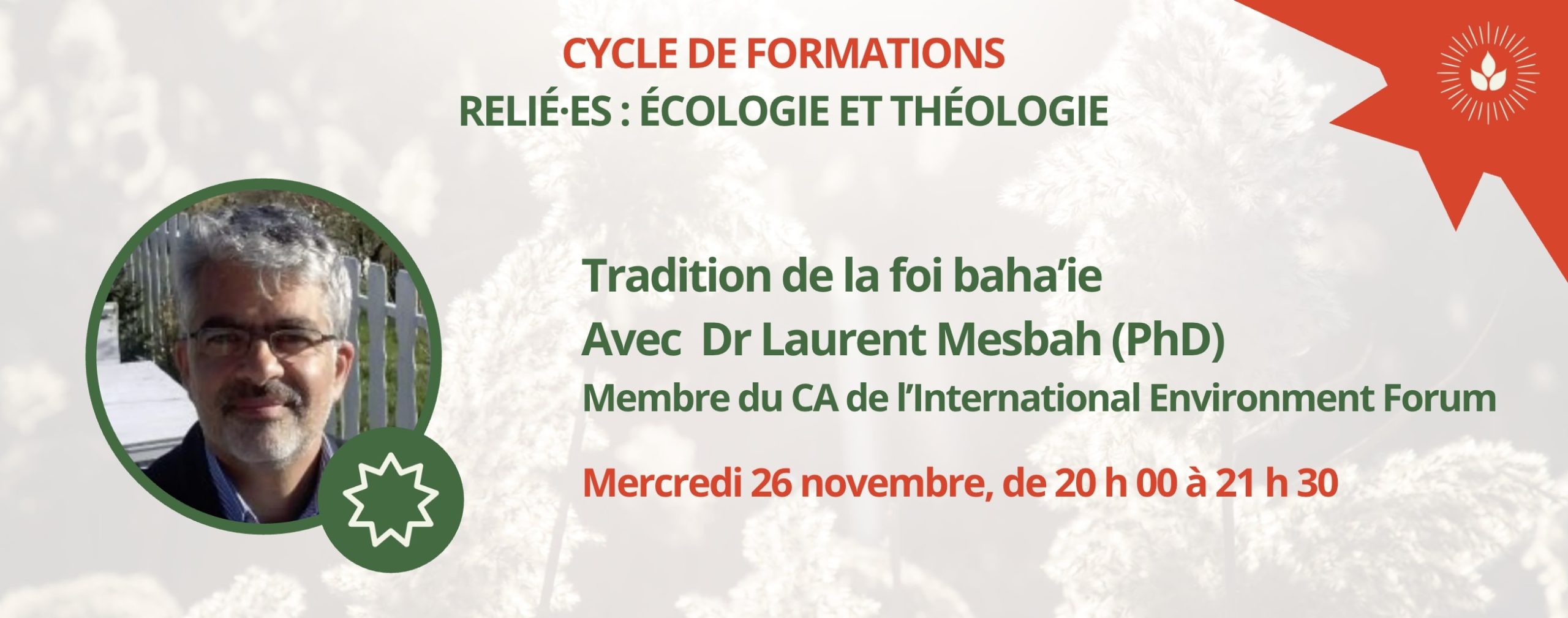 Appel d'éco-théologie foi baha'ie