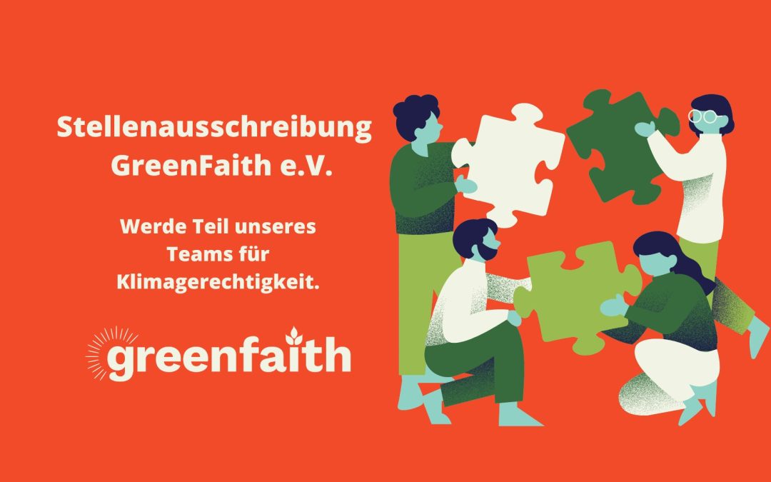 Stellenausschreibung Verwaltung und Buchhaltung bei GreenFaith e.V.